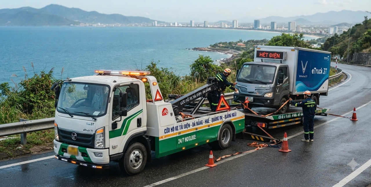 CỨU HỘ XE TẢI ĐIỆN ĐÀ NẴNG: NHANH VÀ GIÁ TỐT 24/7 4 CỨU HỘ XE TẢI ĐIỆN ĐÀ NẴNG: NHANH VÀ GIÁ TỐT 24/7 3